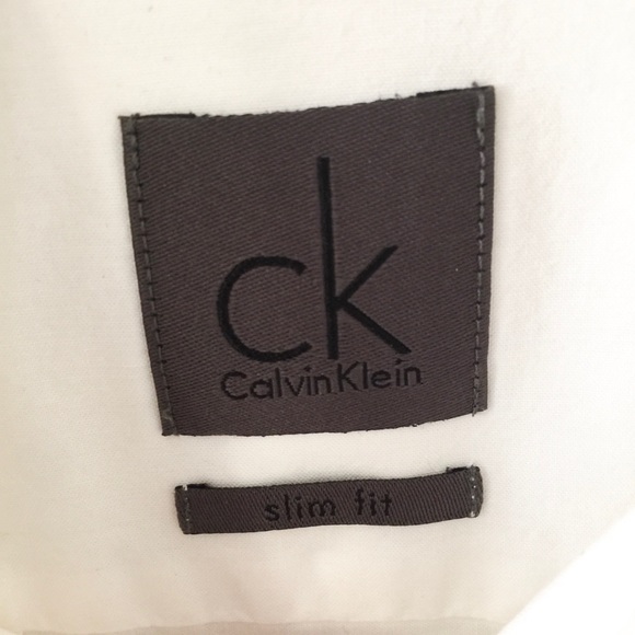 Calvin Klein | Slim Fit White Button Down - Picture 5 of 6